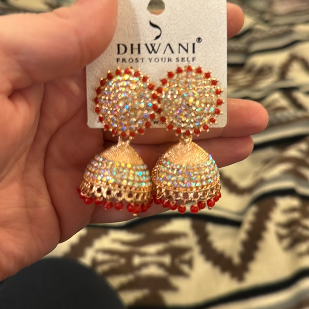 Rose gold earrings